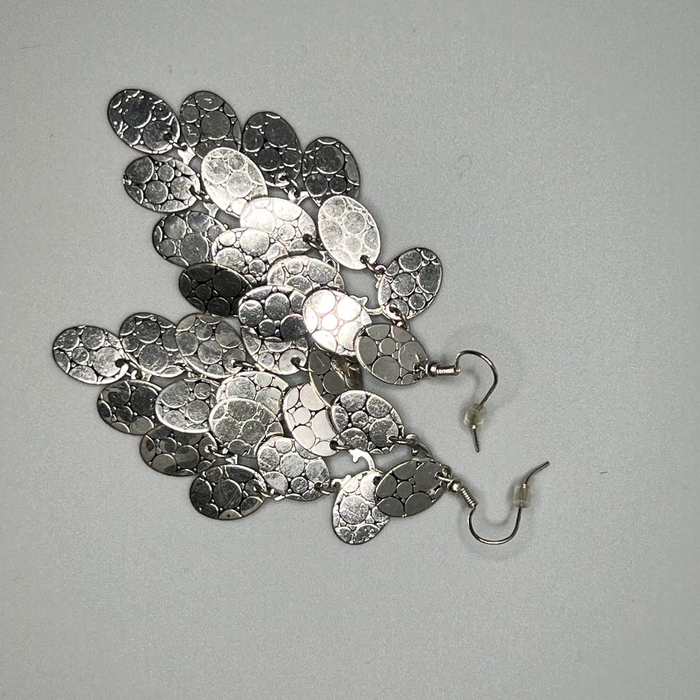 Silver Bangle Earrings
